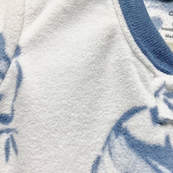 Carter's Blue Panda Fleece Sleep Sack 0-3M - Picture 3 of 7
